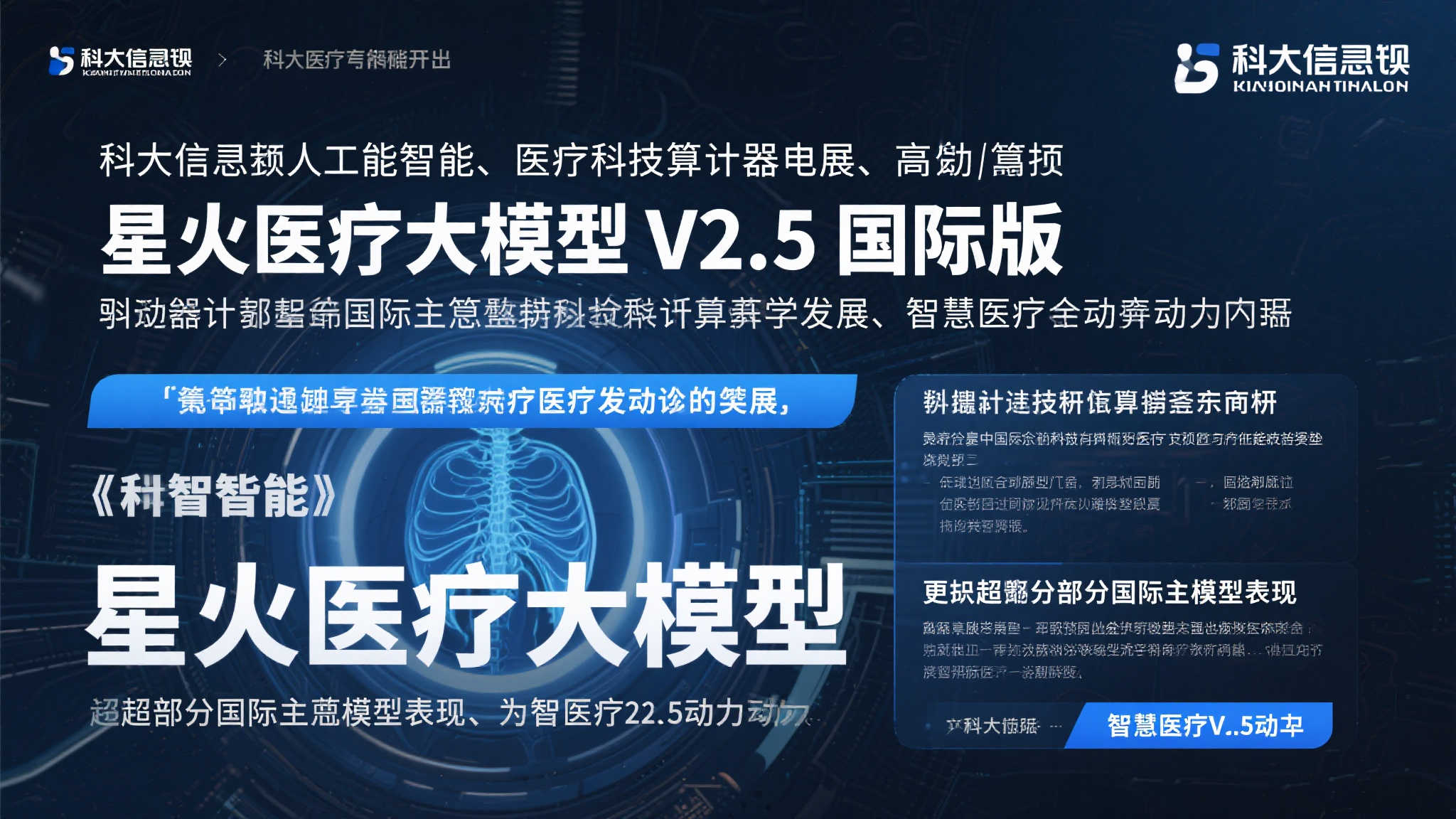 讯飞星火医疗大模型V2.5国际版发布,探寻全国产算力新机遇 讯飞星火医疗大模型V2.5国际版发布,探寻全国产算力新机遇