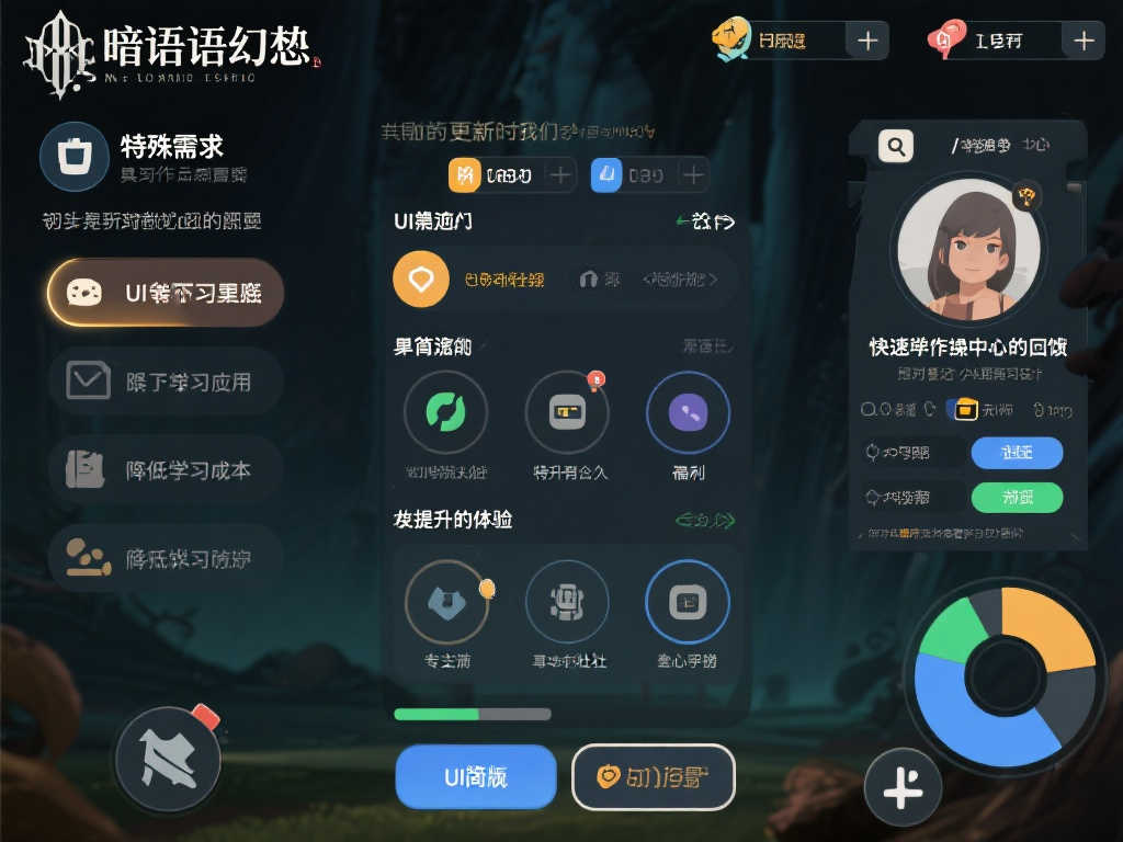 《暗喻幻想》新增简约UI设计！贴心满足玩家多样化需求